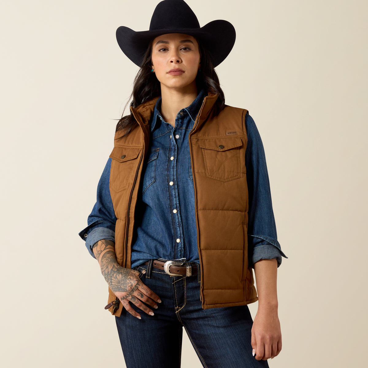 Ariat Grizzly Quilted Vest in Dachshund (Women's)