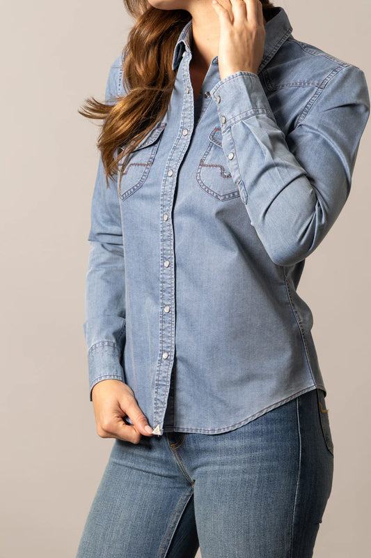 Kimes Ranch Flinn Denim Button Up Shirt (Women's)