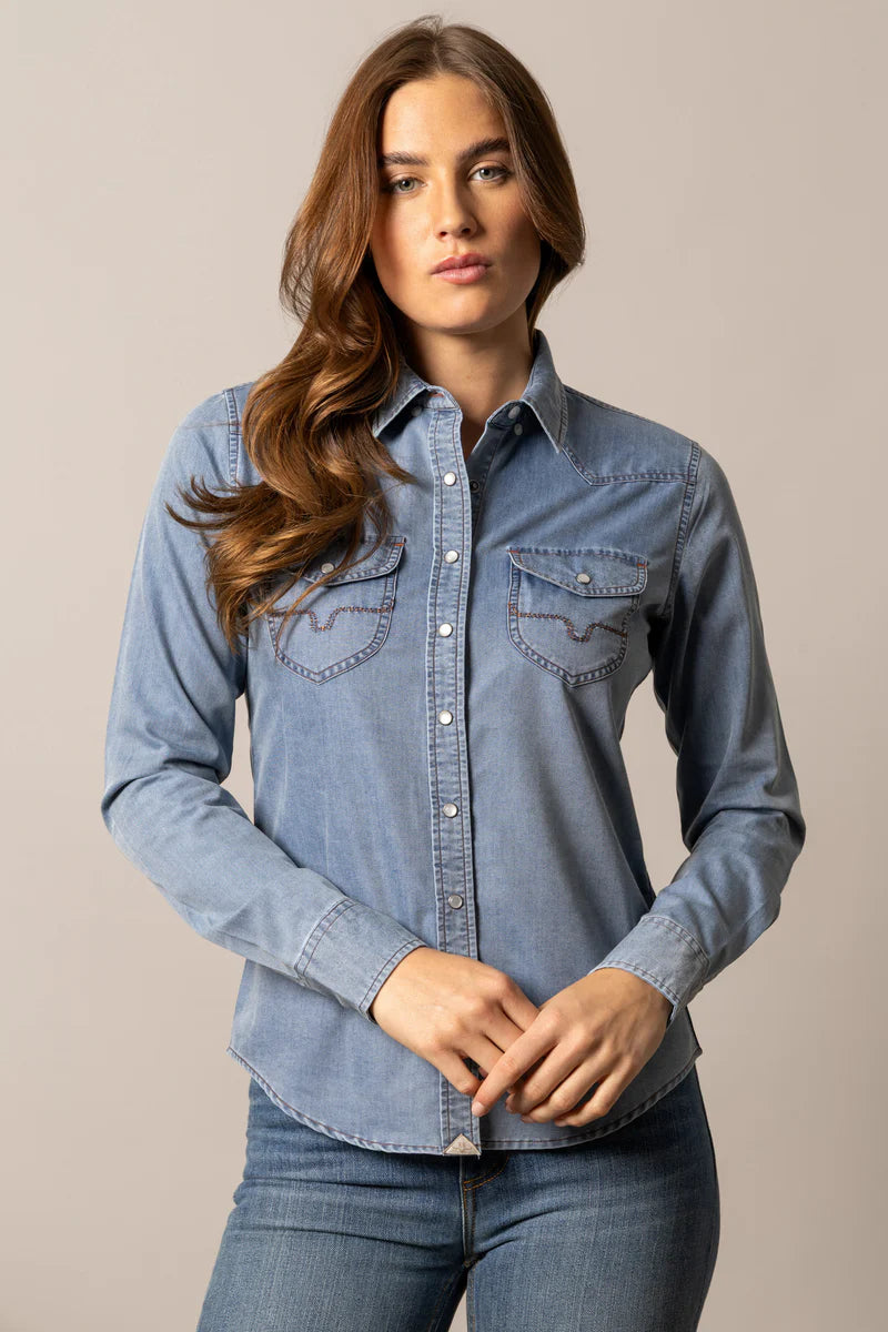 Kimes Ranch Flinn Denim Button Up Shirt (Women's)