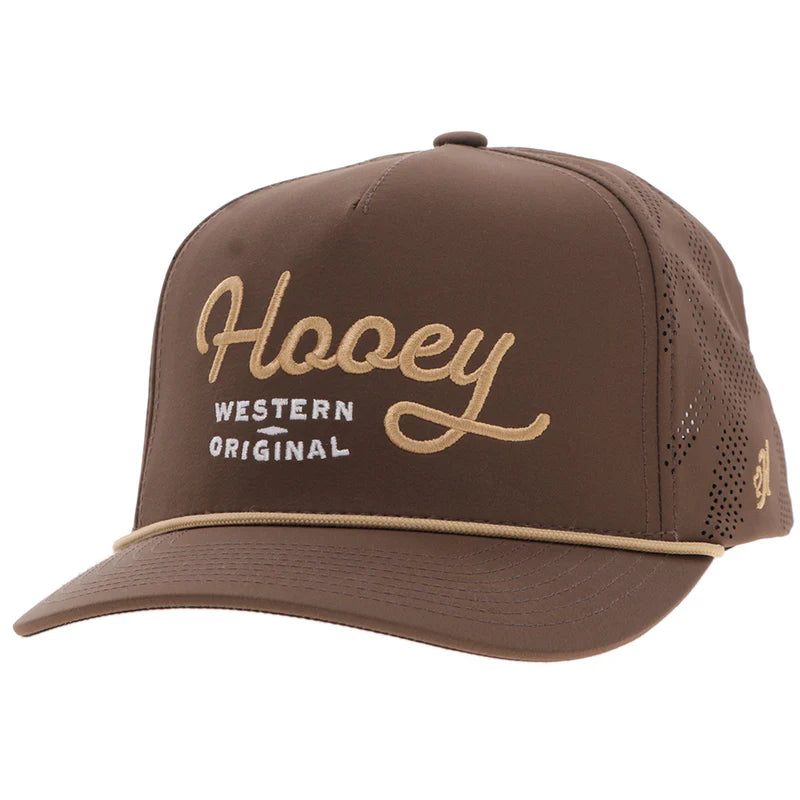 Hooey - 5 Panel Trucker - Tan/White Stitching