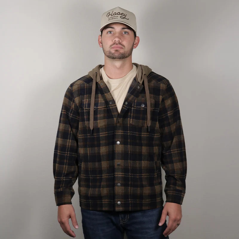 Hooey Collins Fleece Jacket in Dark Brown (Men's)