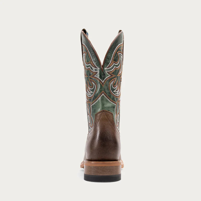 Hyer - Bucklin Western Boot in Tan/Green (Men's)