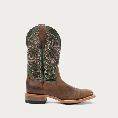 Hyer - Bucklin Western Boot in Tan/Green (Men's)