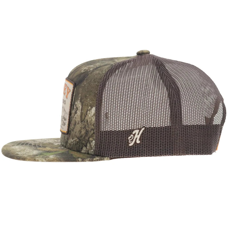 Hooey - Outfitters Backcountry Trucker Snapback Hat in Realtree Camo/Brown
