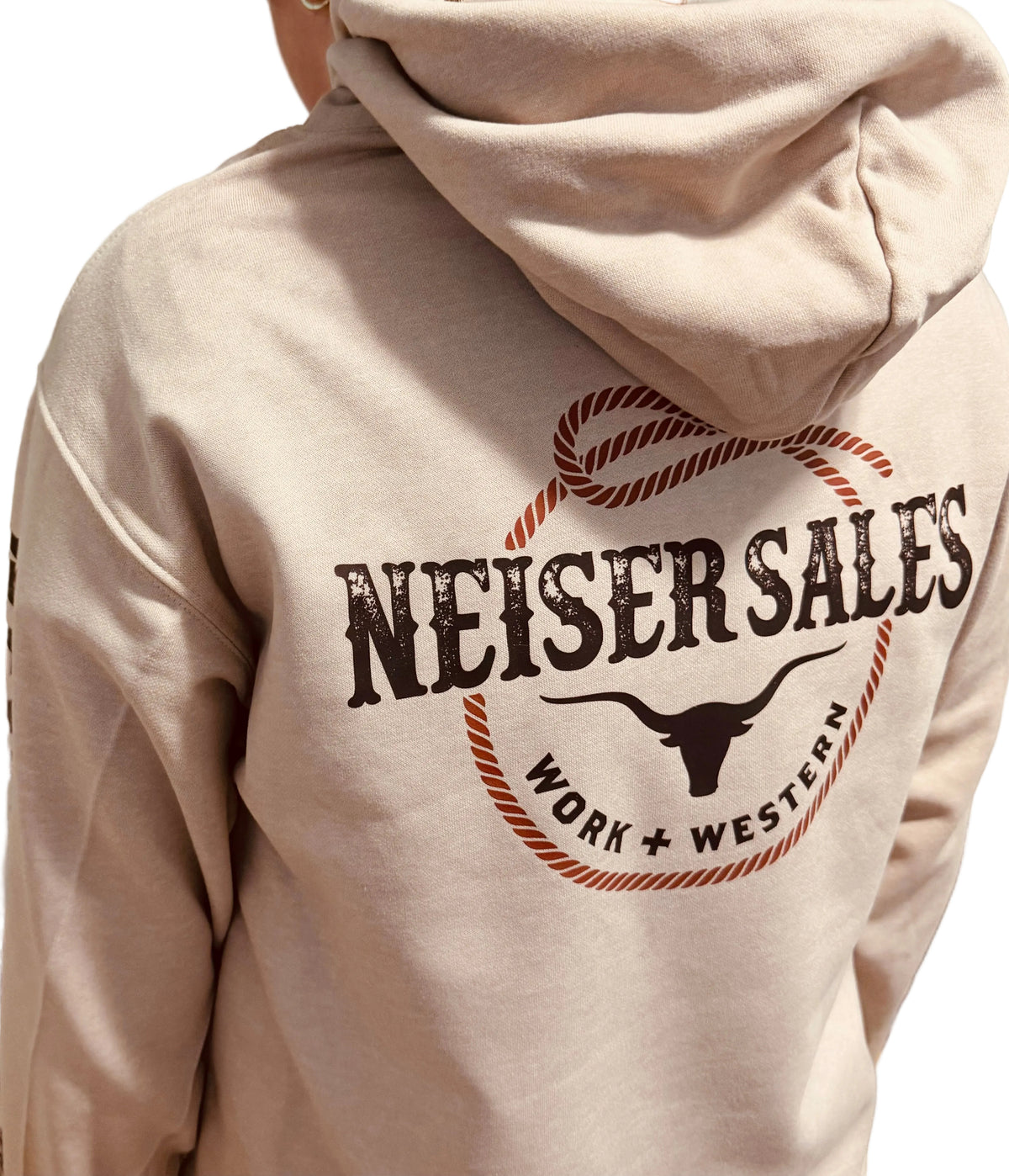 Neiser Sales Work and Western Hoodie