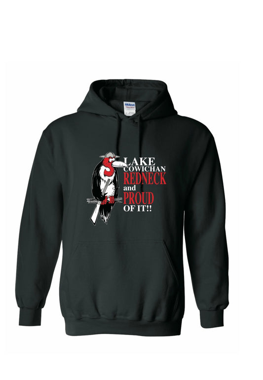 Lake Cowichan Redneck Hoodie in Black