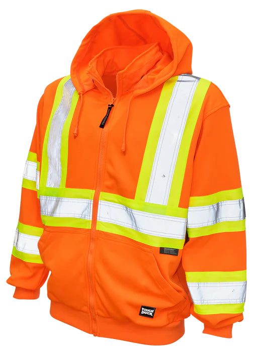 Tough Duck Unlined Safety Hoodie (Orange)