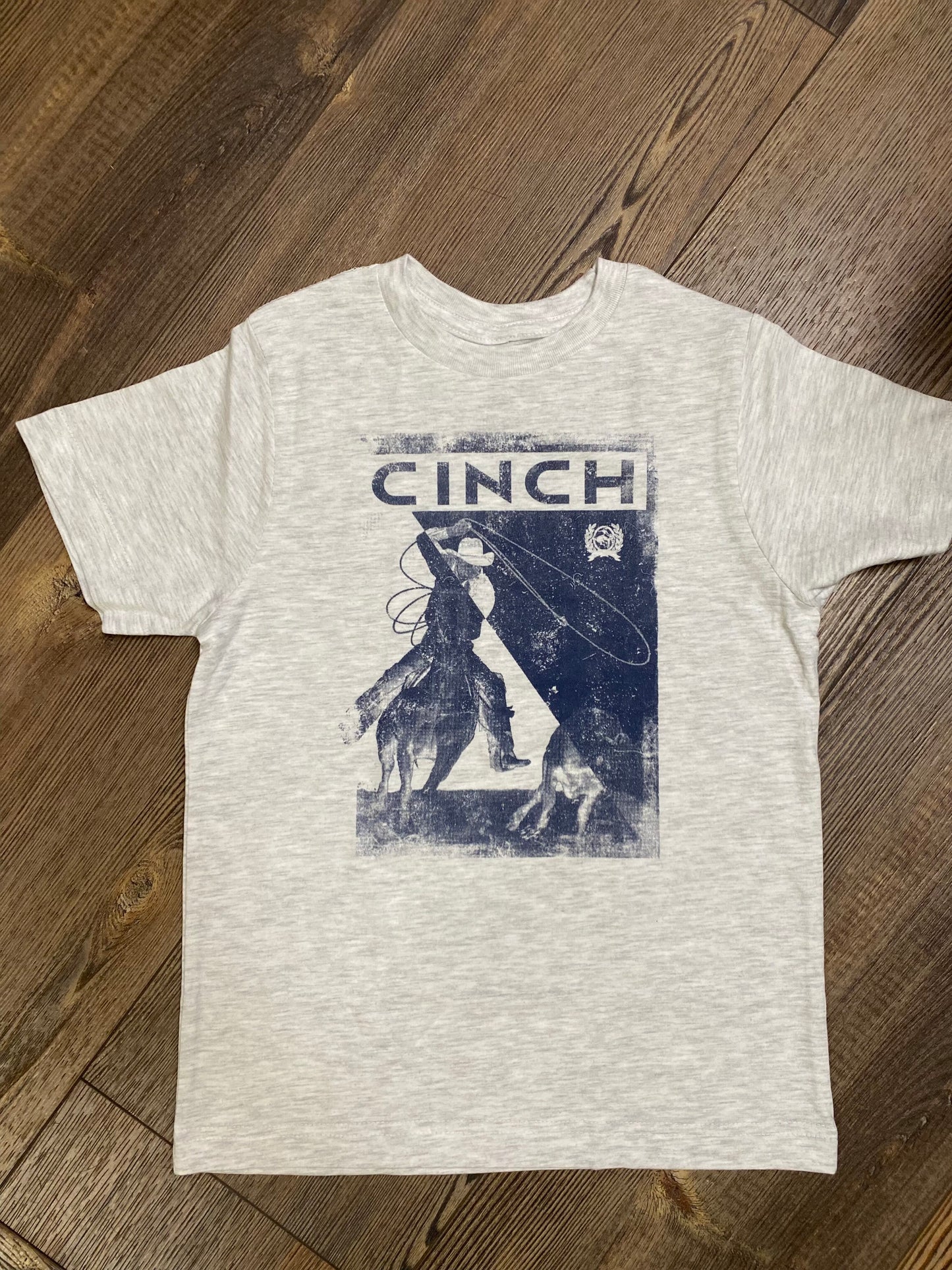 Cinch Horse Rider Graphic T-Shirt in Grey (Youth)