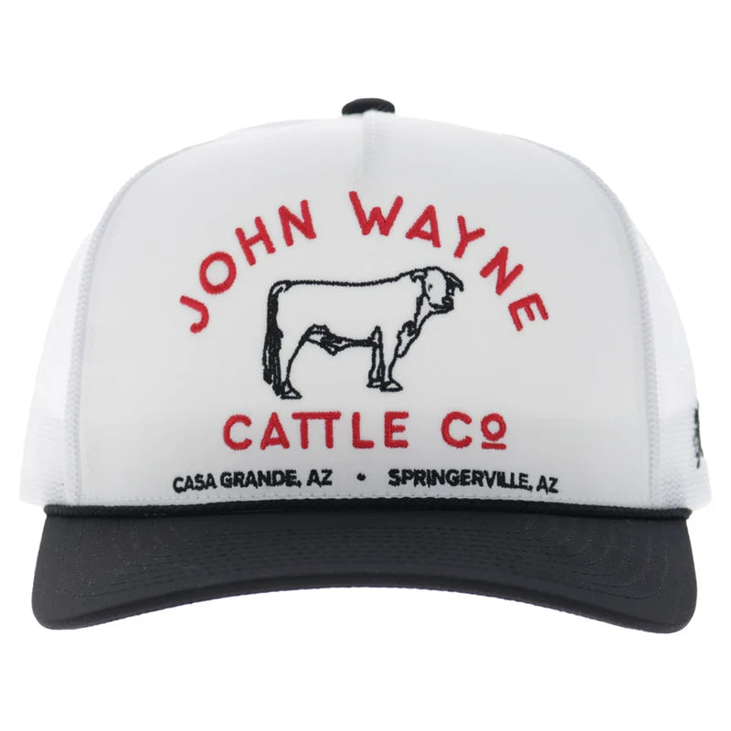Hooey - John Wayne Cattle Co White 5-Panel Trucker Hat