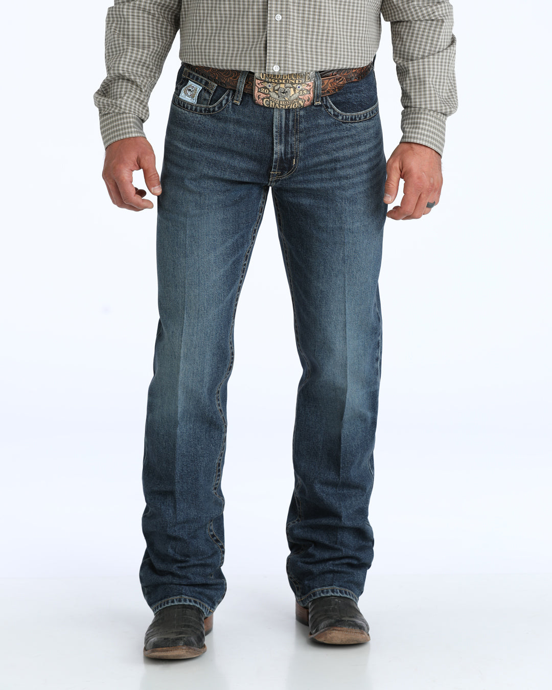 Cinch White Label Relaxed Mid Rise Straight Leg in Dark Stone (Men's)