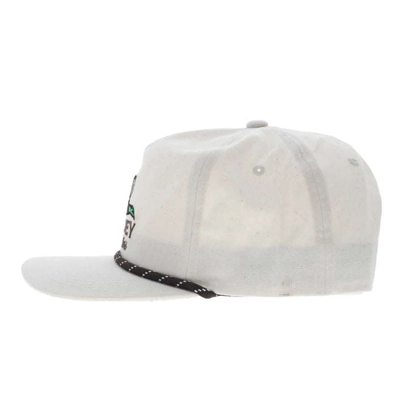 Hooey - Mallard 5-Panel Surround Snapback Hat in Cream