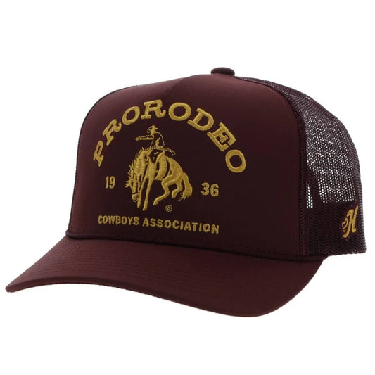 Hooey - Prorodeo Hat w/Gold Logo in Maroon