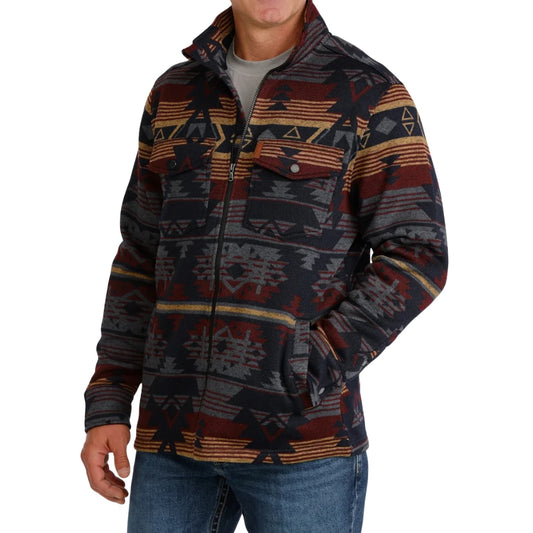 Cinch Men's Charcoal Sweater Knit Shirt Jacket (Men's)