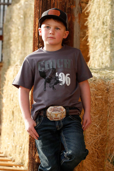 Cinch Ram T-Shirt in Grey (Boy's)