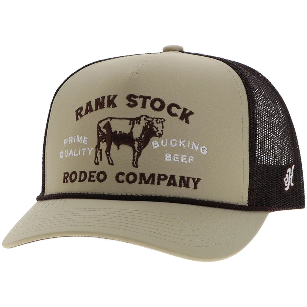 Hooey - Rank Stock Tan/Brown 5-Panel Trucker Hat