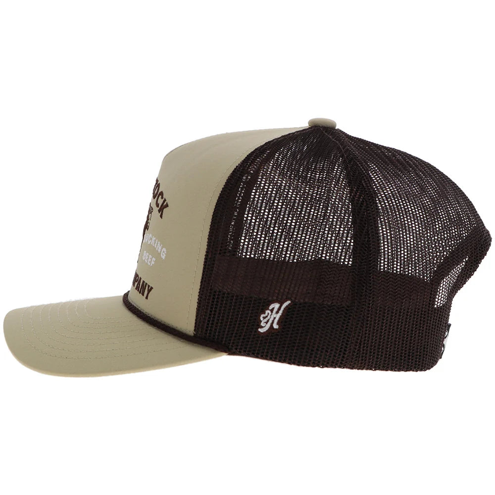 Hooey - Rank Stock Tan/Brown 5-Panel Trucker Hat