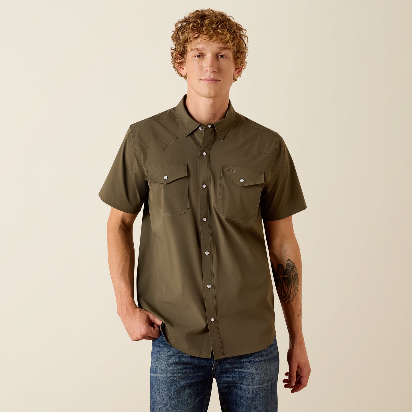 Ariat FrontierTough VentTEK Western Fitted Snap Shirt (Men's)