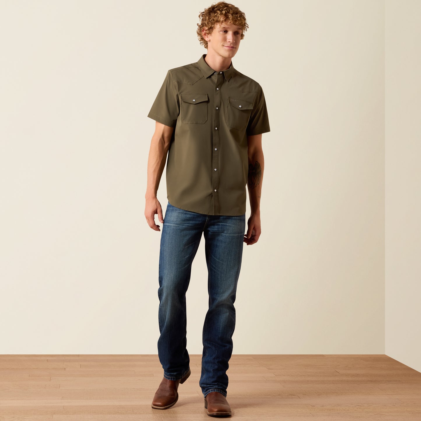 Ariat FrontierTough VentTEK Western Fitted Snap Shirt (Men's)