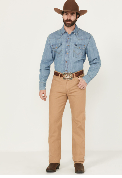 Wrangler Tough Comfort Regular Fit Stretch Canvas Pants (Men's)