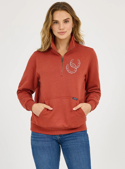 Wrangler's Western Quarter Zip Sweatshirt (Women's)