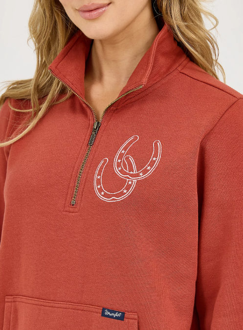 Wrangler's Western Quarter Zip Sweatshirt (Women's)
