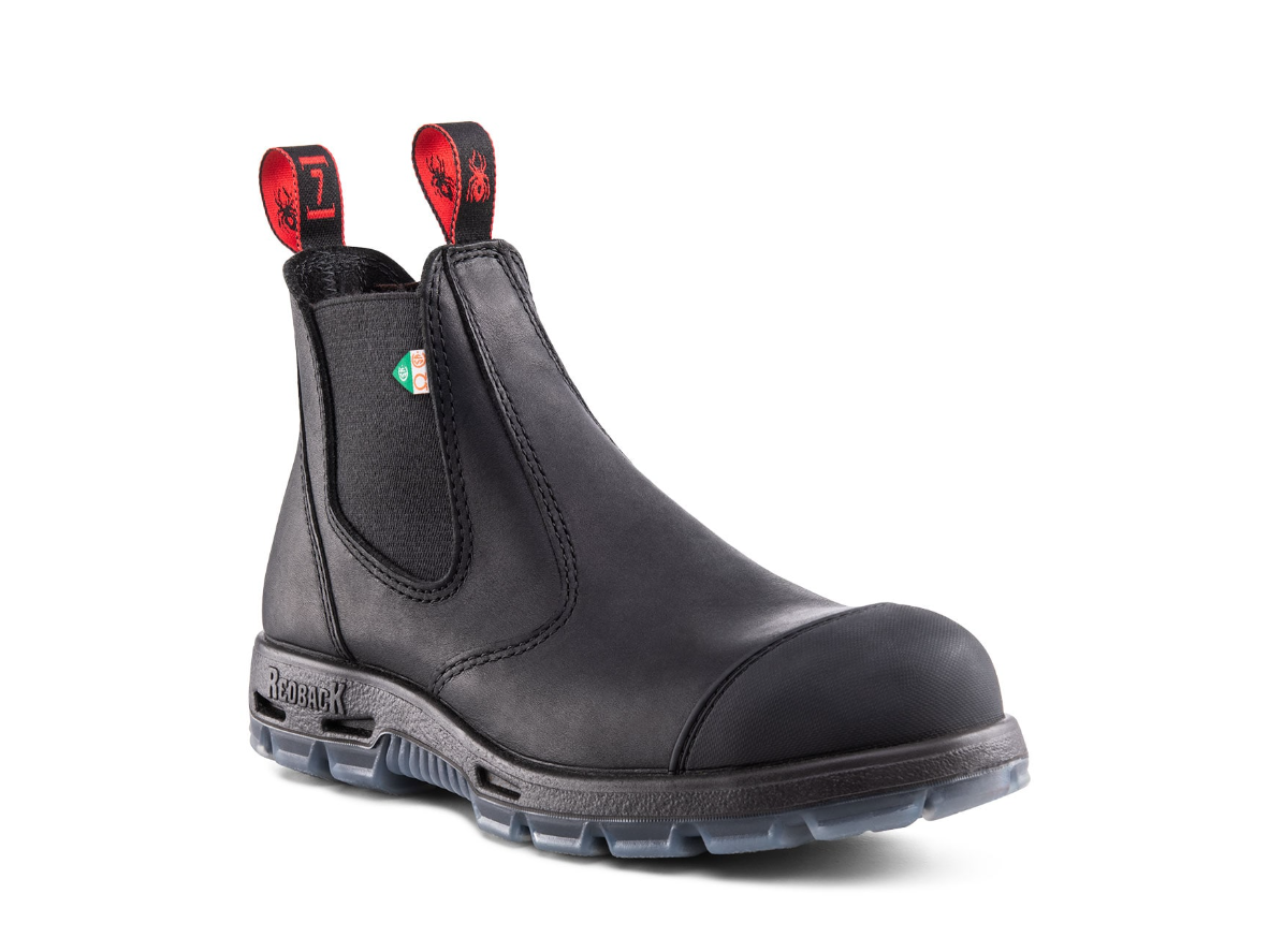 Redback Boots Bobcat CSA - Black with Scuff Cap (PSBBKS)