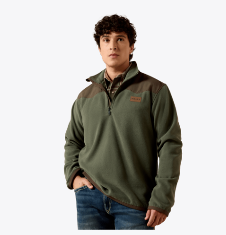 Ariat Basic Fleece Pullover in Thyme Desert (Men's)