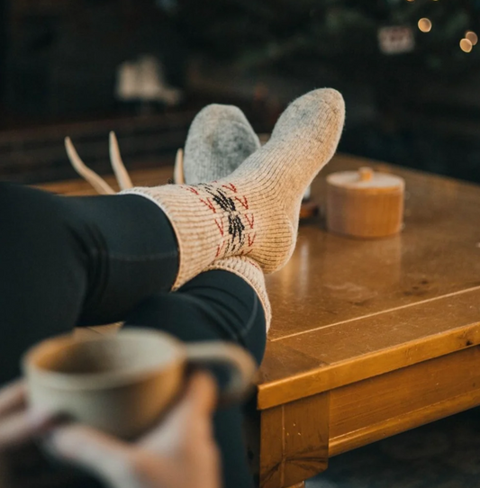 J.B. Field's Icelandic "40 Below True North" Wool Thermal Winter Sock (Women's)