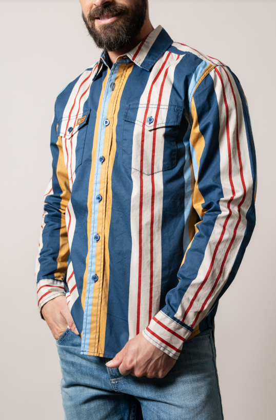 Kimes Ranch Zach Noxx Shirt in Dark Blue (Men's)