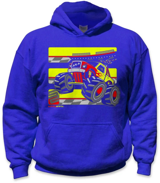 Safetyshirtz Hi-Vis Safety Stripe Monster Truck (YOUTH)