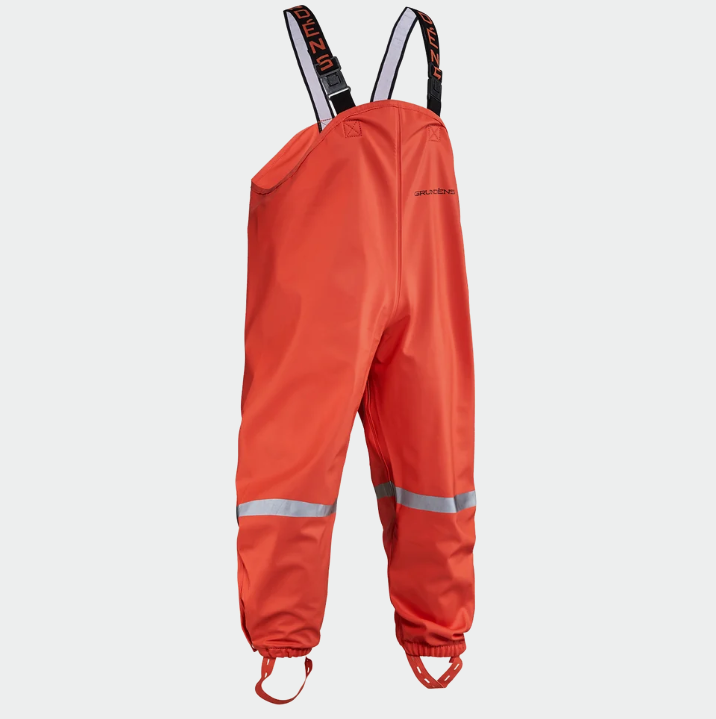 Grundens Zenith 294 Bibs in Orange (Youth)