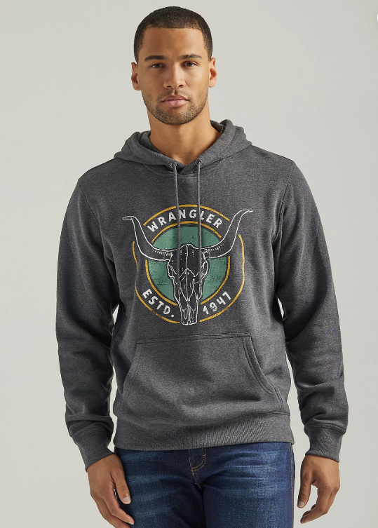 Wrangler Ram Dark Grey Hoodie (Men's)