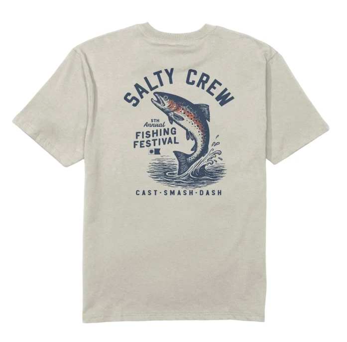 Salty Crew Trout Original T-Shirt in Bone (Men's)