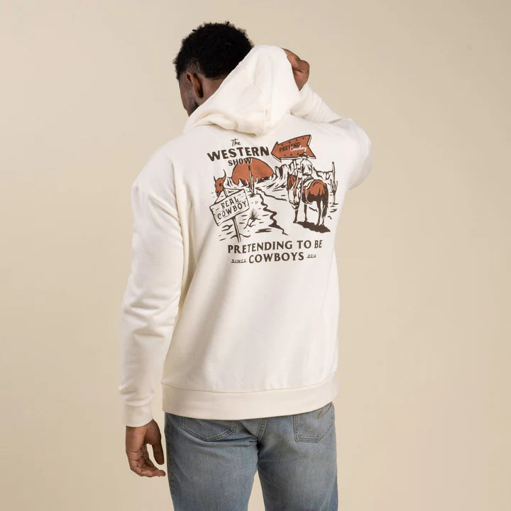 Sendero Western Show Hoodie in Vintage White