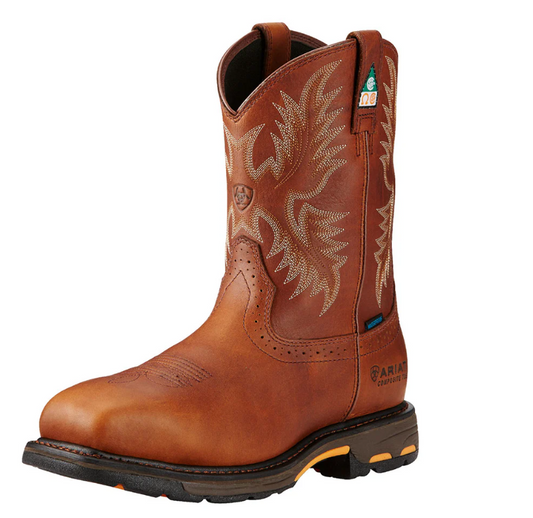 Ariat Workhog CSA H20 Composite Toe Boot in Dark Copper (Men's)