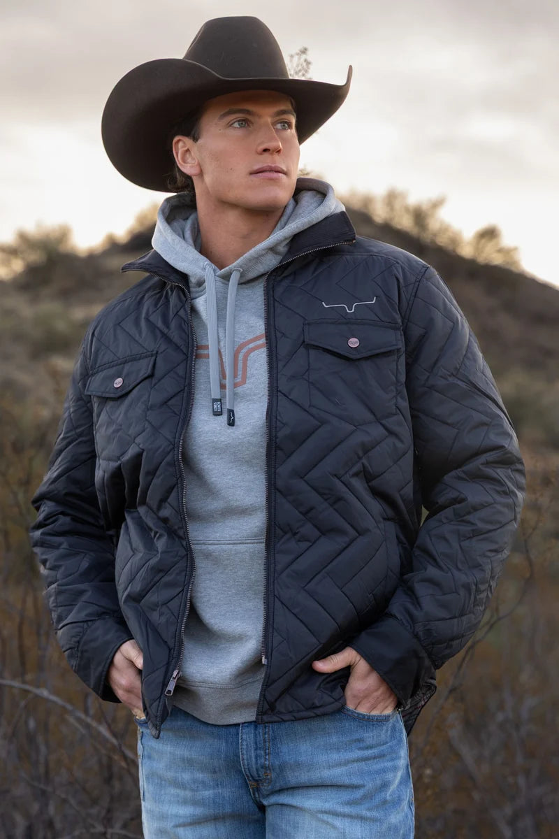Kimes Ranch Skink Quilted Jacket in Black (Men's)