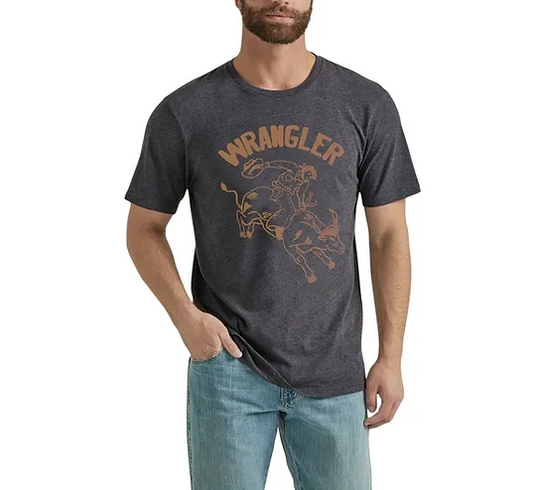 Wrangler Short Sleeve Graphic T-shirt in Caviar (Men's)