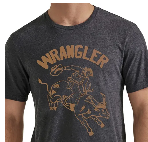 Wrangler Short Sleeve Graphic T-shirt in Caviar (Men's)