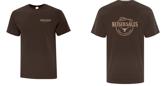 Neiser Sales Work and Western T-Shirt in Chocolate Brown