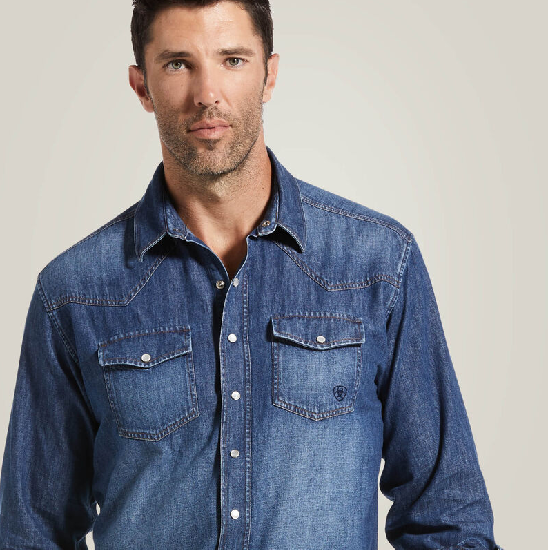 Ariat Denim Retro Fit Shirt (Men's)