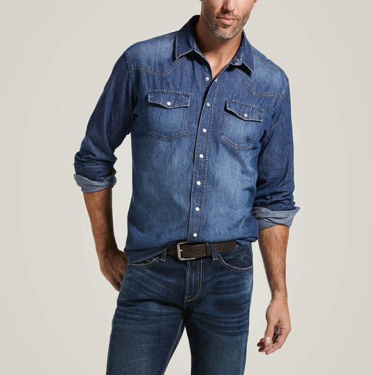 Ariat Denim Retro Fit Shirt (Men's)