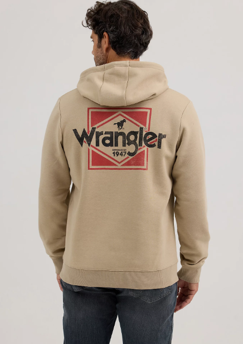 Wrangler Regular Fit Pullover Hoodie - Western Deltoro (Men's)