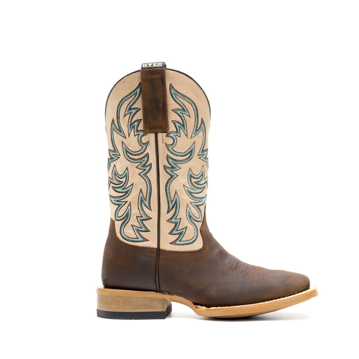 Hyer - Topeka Western Boots in Brown/White (Women's)