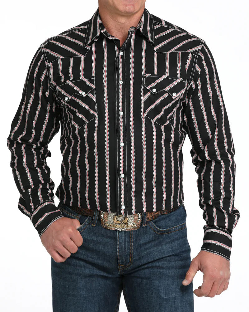 Cinch - Mens Modern Fit Sawtooth Western Plain Weave