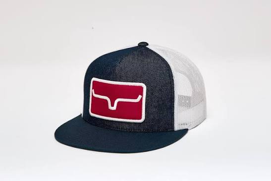 Kimes Ranch Ventilated Banner Hat in Denim