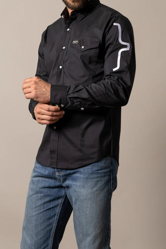 Kimes Ranch Talbott Long Sleeve Shirt in Black (Men's)