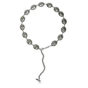 Angel Ranch Oval Silver Concho Belt