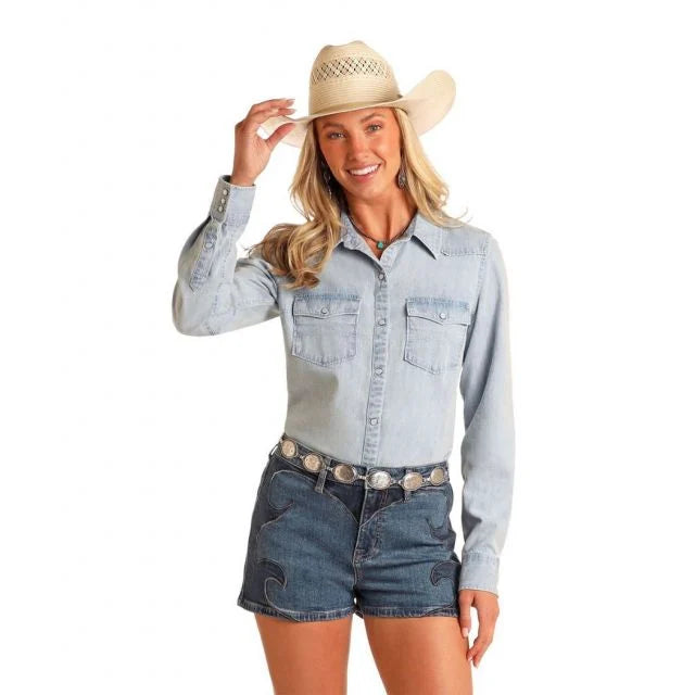 Rock&Roll Denim Western Core Denim Shirt (Women's)