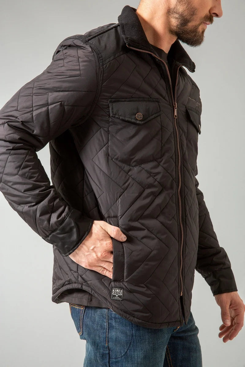 Kimes Ranch Skink Quilted Jacket in Black (Men's)