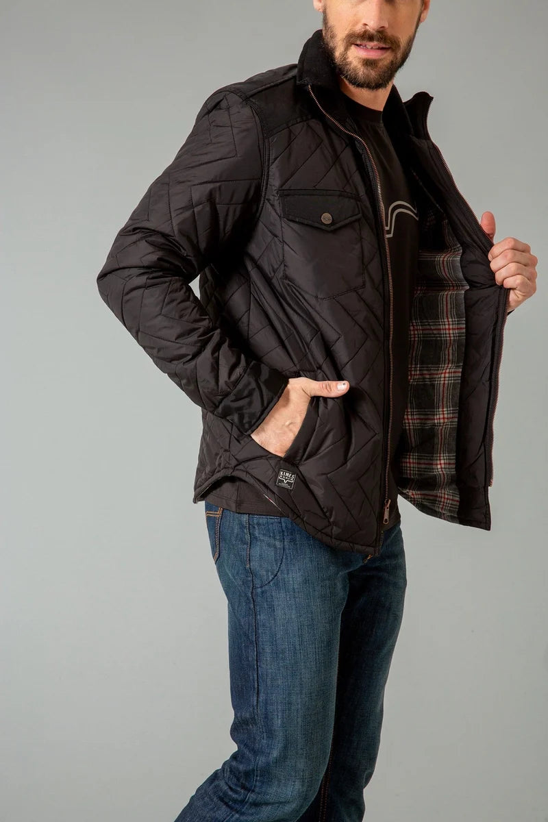 Kimes Ranch Skink Quilted Jacket in Black (Men's)
